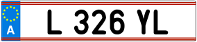 Trailer License Plate